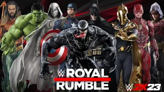 WWE 2K23 - Superheroes Royal Rumble Full HD Gameplay