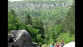 hiking at albert pike wilderness area, arkansas