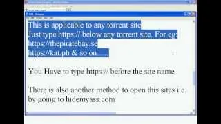 How to open banned torrent sites in INDIA Two methods (blocked sites)