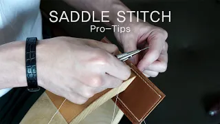 Saddle stitching tips for beginners + pros in 15min!
