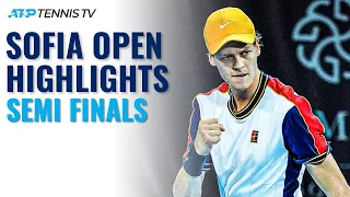 Sinner vs Krajinovic & Giron vs Monfils | Sofia Open 2021 Semi Final Highlights