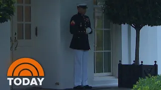 Watch White House Marine Sentry’s Funny Reaction To Lightning Strike