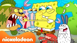 45 MINUTES Of SpongeBob & The Best Animal Moments From Bikini Bottom! 🐌 | Nicktoons