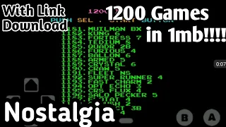 1200 Games In 1mb!!!!!!! | NOSTALGIA!!!Nintendo Games Android [2020]