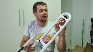 pBone trombone White unpacking. Обзор и распаковка пластикового тромбона из Thomann.de