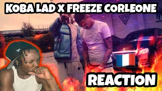 AMERICAN REACTS TO FRENCH DRILL RAP! KOBA LAD - 7 SUR 7 FT. FREEZE CORLEONE (CLIP OFFICIEL) REACTION