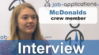 McDonald's Interview  - Crew Member 3