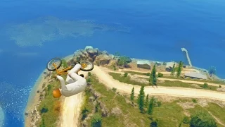 Flying Bikes Across The Lake (GTA 5 Stunting For Dummies)