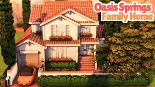 Oasis Springs Family Home☀️|| The Sims 4 Speed Build