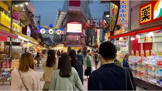 【4K】Tokyo Evening Walk - Ueno to Akihabara (Oct.2020)