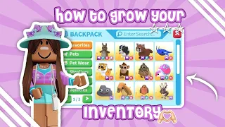 ✰ ✰ how to grow your inventory in adopt me ➳ quick ✿ .•°