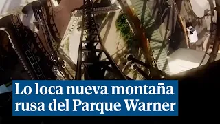 La loca nueva montaña rusa del Parque Warner de Madrid: caídas de 98º y 12 momentos de ingravidez