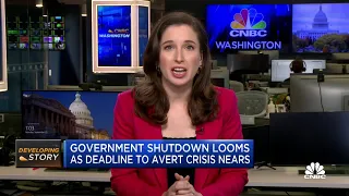 Government shutdown looms as deadline to avert crisis nears