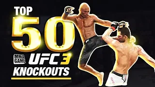 EA SPORTS UFC 3 - TOP 50 UFC 3 KNOCKOUTS - Community KO Video ep. 4