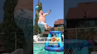 Insane Pool Dunks 🔥 rating these dunks 🔥🤣