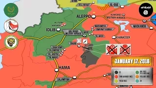 17 января 2018. Военная обстановка в Сирии. Боевики ИГИЛ и Нусры проводят совместные атаки на армию.