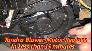 How to Remove and Replace             Blower Motor in 2007 to 2020 Toyota Tundra and Review