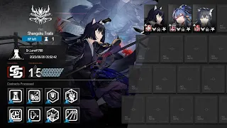 [Arknights] CC#11 Daily Day 6 Risk 15 ; 3 ops [Shangshu Trails]