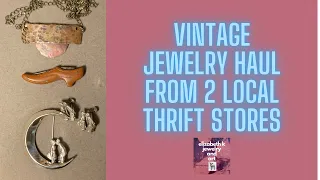 Vintage costume jewelry and 925- 2 local thrift stores!