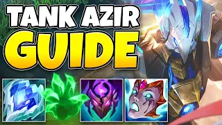 HOW TO CLIMB AS TANK AZIR | BEST TANK AZIR BUILDS | AZIR GAMEPLAY GUIDE