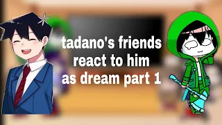 tadano's friends react to him as dream (part 1)