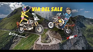 VIA DEL SALE 2021 in moto - Suzuki Vstrom e Guzzi V85TT - Monesi, Limone Piemonte