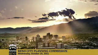 Reno City Planning Commission | October 20, 2021