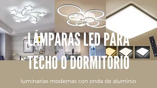 Lámparas LED para techo, LUMINARIAS MODERNAS con ONDAS de aluminio, perfecta para SALA o DORMITORIOS