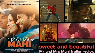 Mr and Mrs Mahi trailer review | Hindi | want to watch