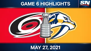NHL Game Highlights | Hurricanes vs. Predators, Game 6 - May 27, 2021