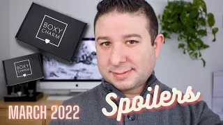 BOXYCHARM MARCH 2022 SPOILERS! ALL BOXES! BASE, LUXE and PREMIUM | Brett Guy Glam