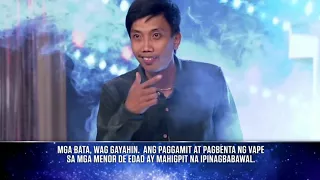 Pilipinas  Got Talent 2018 Auditions:Joven Olvido-Vape Tricks (Robin hits the GOLDEN BUZZER)