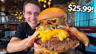 Eating 3 Celebrity Burgers in Las Vegas!! 🍔 Amazing OR Overpriced!?