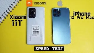 Xiaomi 11T Vs iPhone 12 Pro Max Speed Test & Comparison!