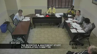 06/07/23 Tax Incentive & Abatement Study & Formulating Committee