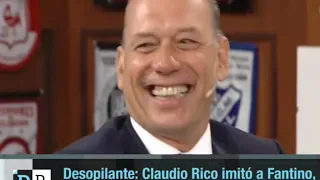 Desopilante, Claudio Rico imitó a Fantino,  Asís, Pachano, Majul y a Luis D'Elia