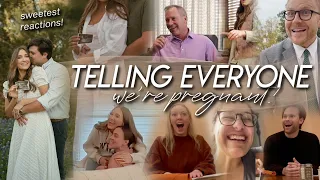 TELLING OUR FRIENDS AND FAMILY WE’RE PREGNANT | Sweet & Emotional Reactions