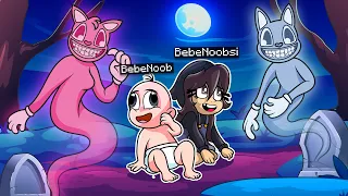 BEBENOOBSI Y BEBENOOB SON ADOPTADOS POR CARTOON CAT Y SU NOVIA FANTASMAS!! 👻👻