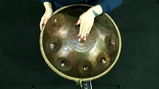 "ОMana" handpan (STL). "Pygmy" (C#) scale.