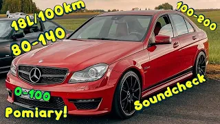 C63 AMG 500KM pożeracz opon i paliwa MEGA głośny i szurnięty wóz!