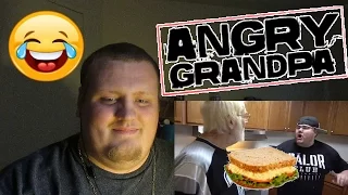 ANGRY GRANDPA'S EGG SALAD FREAKOUT!! REACTION!!