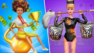 Sportive Riche VS Sportive Fauchée / 12 Idées Poupée Barbie DIY