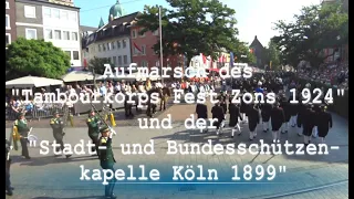 Tambourkorps Fest Zons 1924   + Stadt- und Bundesschützenkapelle Köln 1899. Mit  "Frohes Spiel "