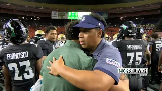 Mutual Respect between Nick Rolovich and Navy's Ken Niumataolo