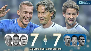 AOS 49 ANOS INZAGHI MARCOU HAT-TRICK, PATO FEZ 2 E SHEVCHENKO DEIXOU O DELE NO JOGO DAS LENDAS