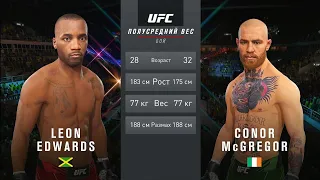 Leon Edwards vs Conor McGregor CPU vs CPU UFC 4