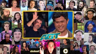 When Simon Cowell Stopped Cakra Khan's Song AGT 2023 | Best Reactions Compilation