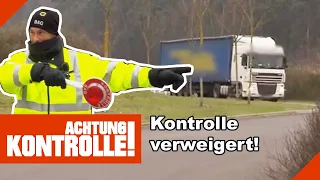 KNALLHART ignoriert! Trucker widersetzt sich Kontrolle | Old But Gold | Kabel Eins Achtung Kontrolle