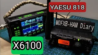 XIEGU X6100 with YAESU 818ND