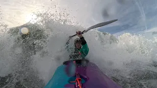 Kayaking ocean waves in my Pyranha Firecracker | Ocean Beach San Francisco kayaking